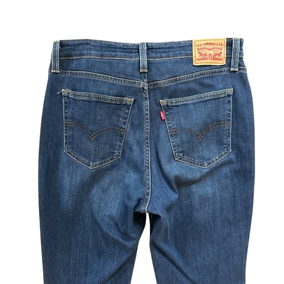 Levi’s High Rise Zipper Fly Dark Wash 726 Flare Jeans Size 31 34” inseam - Picture 5 of 9